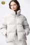เช่าเสื้อกันหนาว รุ่น Light Beige Hooded Puffer Jacket WINTERCLOTHFA0285 / WINTERCLOTHFA0286
