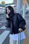 เช่าเสื้อกันหนาว รุ่น Black Oversized High Neck Puffer Jacket WINTERCLOTHFA0294