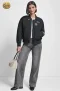 เช่าเสื้อกันหนาว รุ่น Black Logo Patch Bomber Jacket WINTERCLOTHFA0298