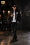 เช่าเสื้อกันหนาว รุ่นแจ็กเกตหนังบุขนด้านใน สีดำ Leather Jacket WINTERCLOTHFA0279