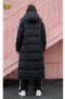 เช่าเสื้อโค้ทขนเป็ด Black Long Down 600 Hooded Winter CoatWINTERCLOTHFA0300