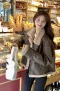 เช่าเสื้อกันหนาว รุ่น Grey PU Leather Sherpa Jacket WINTERCLOTHFA0004