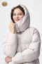 เช่าเสื้อกันหนาว รุ่น Light Beige Hooded Puffer Jacket WINTERCLOTHFA0285 / WINTERCLOTHFA0286