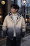 เช่าเสื้อกันหนาว รุ่น Plus Size Hooded Padded Parka Jacket – Cream & Black WINTERCLOTHFA0284