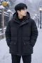 เช่าเสื้อกันMen’s Black Arctic Puffer Jacket WINTERCLOTHFA0123