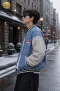 เช่าแจ็กเกตยีนส์ทรง Varsity สีฟ้า Denim Varsity Jacket WINTERCLOTHFA0282