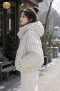 เช่าเสื้อกันหนาว รุ่น Urban Stripe Hooded Puffer Jacket WINTERCLOTHFA0104