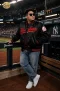 เช่าเสื้อแจ็กเก็ต Men’s Black & Red Baseball Varsity Jacket WINTERCLOTHFA0283