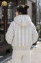 เช่าเสื้อกันหนาว รุ่น Urban Stripe Hooded Puffer Jacket WINTERCLOTHFA0104