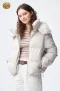 เช่าเสื้อกันหนาว รุ่น Light Beige Hooded Puffer Jacket WINTERCLOTHFA0285 / WINTERCLOTHFA0286