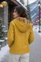 เช่าชุด Mustard Faux Leather Fur-Lined Hooded Jacket WINTERCLOTHFA0280