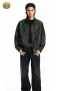 เช่าเสื้อกันหนาว รุ่น Furry Leather Jacket Maillard Black  WINTERCLOTHFA0108 / WINTERCLOTHFA0158