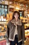 เช่าเสื้อกันหนาว รุ่น Grey PU Leather Sherpa Jacket WINTERCLOTHFA0004