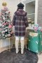 เช่าเสื้อโค้ทผู้หญิง รุ่น  Purple Rich Rose Plaid Double Breaseted	902GCL084FAMXS1