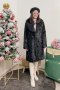 เช่าเสื้อโค้ทผู้หญิง  รุ่น  ฺBlack Onyx Faux Fur Coat	2105GCF1053FABK1