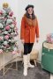 เช่าเสื้อโค้ทผู้หญิง  รุ่น Celosia Orange Double Breasted Coat	2107GCL1208FAOR1