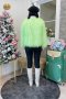เช่าเสื้อโค้ทผู้หญิง  รุ่น Lime Green Faux Fur Jacket	2107GCL1218FAGN1