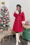 เช่าเสื้อกันหนาว รุ่น  Santy Christmas Single Breasted Coat	2201GCL1801FARE1
