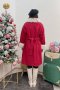 เช่าเสื้อกันหนาว รุ่น  Santy Christmas Single Breasted Coat	2201GCL1801FARE1