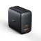 AUKEY PA-B4(BK) OMNIA DUO 65W DUAL-PORT PD WALL CHARGER WITH GANFAST TECH , BLACK