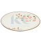 จานแบ่งลายหิมะกลม 6 นิ้ว