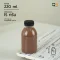 ขวดพลาสติก PET ทรงกลมเรียบเตี้ย 220 ml [150 ใบ พร้อมฝา]
