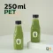 ขวดพลาสติก PET ทรงเหลี่ยม 250 ml [150 ใบ พร้อมฝา]