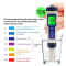 เครื่องวัดคุณภาพน้ำ 5 in 1 EC TDS PH SALT TEMP meter