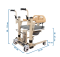 เก้าอี้เคลื่อนย้ายผู้ป่วย รถเข็นเคลื่อนย้ายอเนกประสงค์ ระบบ Hydraulic