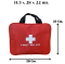 เซ็ตกระเป๋าปฐมพยาบาล รุ่นวัสดุผ้า ขนาดเล็ก พร้อมหูหิ้ว Medical Bag First Aid Bag (สีแดง)