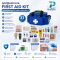 ชุดกระเป๋าปฐมพยาบาล FIRST AID KIT อุปกรณ์ครบชุด 33 รายการ พร้อมใช้งาน (BLUE)