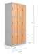 Smart ABS Plastic Locker เปิดด้วยรหัสดิจิตอล
