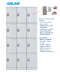 Smart ABS Plastic Locker เปิดด้วยระบบคีย์การ์ด