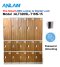 ABS Plastic Locker รุ่น ALT320SL-T16N-15 หน้าบานสีลายไม้