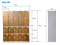 ABS Plastic Locker รุ่น ALT320SL-T16N-15 หน้าบานสีลายไม้