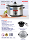 Electric Ceramic Slow Cooker 3 L model AP-520