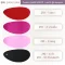ชาร์ตสีหนังเทียม 210 ลายชามัวเรียบ สีแดง (210-1) สีบานเย็น (210-2) สีชมพู (210-3) สีดำหลังขาว (210-4) และสีดำหลังดำ (210-51)