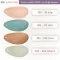 ตัวอย่างสีหนัง PVC รหัส 392 สีชมพู สีเขียวหยก สีชานม และสีครีมขาว ผิวหน้าเช็ดทำความสะอาดง่าย