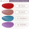ชาร์ตสีหนังเทียม 415 ลายสกินเกรนละเอียด สีแดง สีกะปิ สีเทอคอยส์แก่ และสีม่วงอ่อน