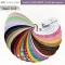 แผ่นตัวอย่างสี Embozz หนังเทียม PVC รหัส 416 จระเข้ ศรีสงวน 24 สี แบบ fan deck