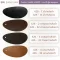 ชาร์ตสีหนังเทียม 426 ลายเล็กทูโทน สีดำหลังดำ (426-1) สีดำหลังขาว (425-31) สีน้ำตาลแดงหลังดำ (426-2) สีน้ำตาลแดงหลังขาว (426-32) สีน้ำตาลแก่หลังดำ (426-3, 426-33) และสีแทนหลังดำ (426-4, 426-34)