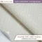 หนังเทียม PVC รหัส 807 สานใหญ่ ศรีสงวน หลังผ้าขน หนา 1.0 mm ม้วนหนังผิวสานลายใหญ่สีครีม เหมาะสำหรับกระเป๋าและเฟอร์นิเจอร์