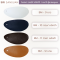 ตัวอย่างหนัง PVC ลายเกรนละเอียด รหัส BM สีขาว สีกรมหลังดำ (BM-10) สีน้ำตาลหลังดำ (BM-11) และสีแทนส้ม