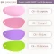 ตัวอย่างสีหนังเทียม PVC C6 สีชมพูอ่อน ชมพูแก่ ม่วง เขียวตอง รหัส C6-8 C6-9 C6-10 C6-11