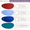 ตัวอย่างสีหนังเทียม PVC C6 สีแดง ฟ้าอ่อน น้ำทะเล เขียวนกเป็ดน้ำ รหัส C6-17 C6-19 C6-20 C6-21