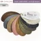 แผ่นตัวอย่างสี Embozz หนังเทียม PVC E40 ศรีสงวน 9 สี แบบ fan deck