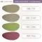 ชาร์ตสีหนังเทียม G68 ลายผ้ากระสอบ สีไข่ (G68-1) สีกากี (G68-2) สีเขียว (G68-3) และสีหมู/สีบานเย็นเข้ม (G68-4)