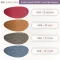 ชาร์ตสีหนังเทียม G68 ลายผ้ากระสอบทอละเอียด สีแดงสด (G68-9) สีแทน (G68-10) สีกาแฟ (G68-11) และสีเทาฟ้า (G68-12)
