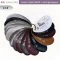 ตัวอย่างหนังเทียม PVC รหัส J2003 ศรีสงวน หลังผ้ายืด หนา 0.7 mm 14 สี