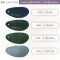 ชาร์ตสีหนังลายลิ้นจี่ K48 สีน้ำเงิน (K48-1) สีเขียวแก่ สีเขียวอ่อน และสีสปาบลู สำหรับบุเก้าอี้และโซฟา